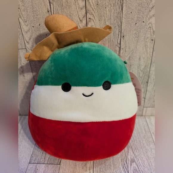 Squishmallows Red, Green, and White Stuffed Animal 10" - Picture 2 of 6